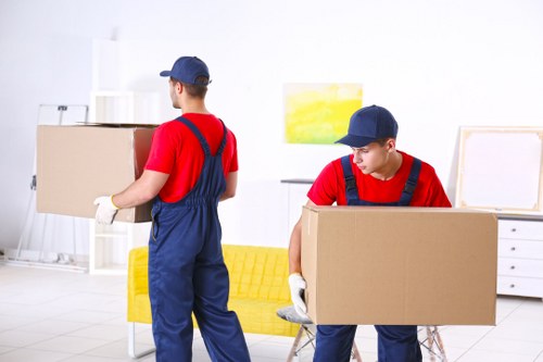 Student removals team handling boxes in Camdentown