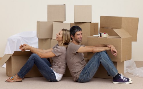 Local movers loading a van for a quick Camdentown property move