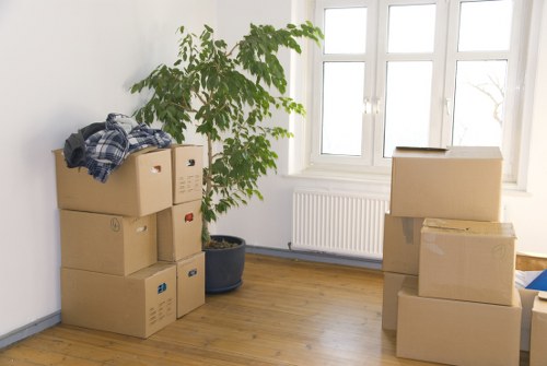 Local movers transporting furniture for a Camdentown apartment move