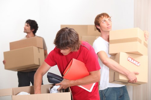Organized moving day setup for removal services in Camdentown