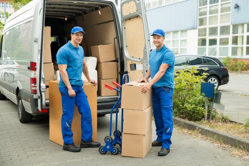 Customer booking a man and van moving service