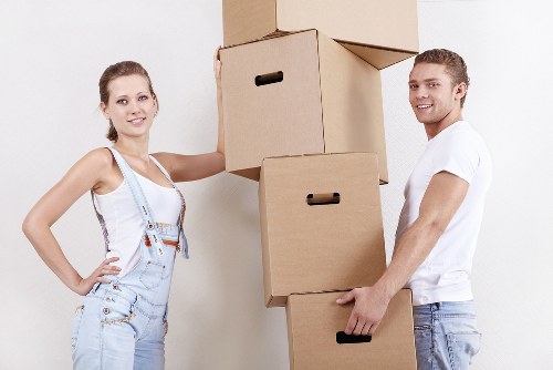 Removal van parked for a home move in Camdentown