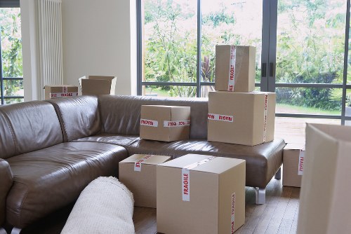 Boxes and furniture prepared for domestic removals in Camdentown