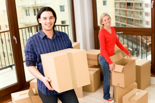 Final safety-focused moving service scene with secured cargo
